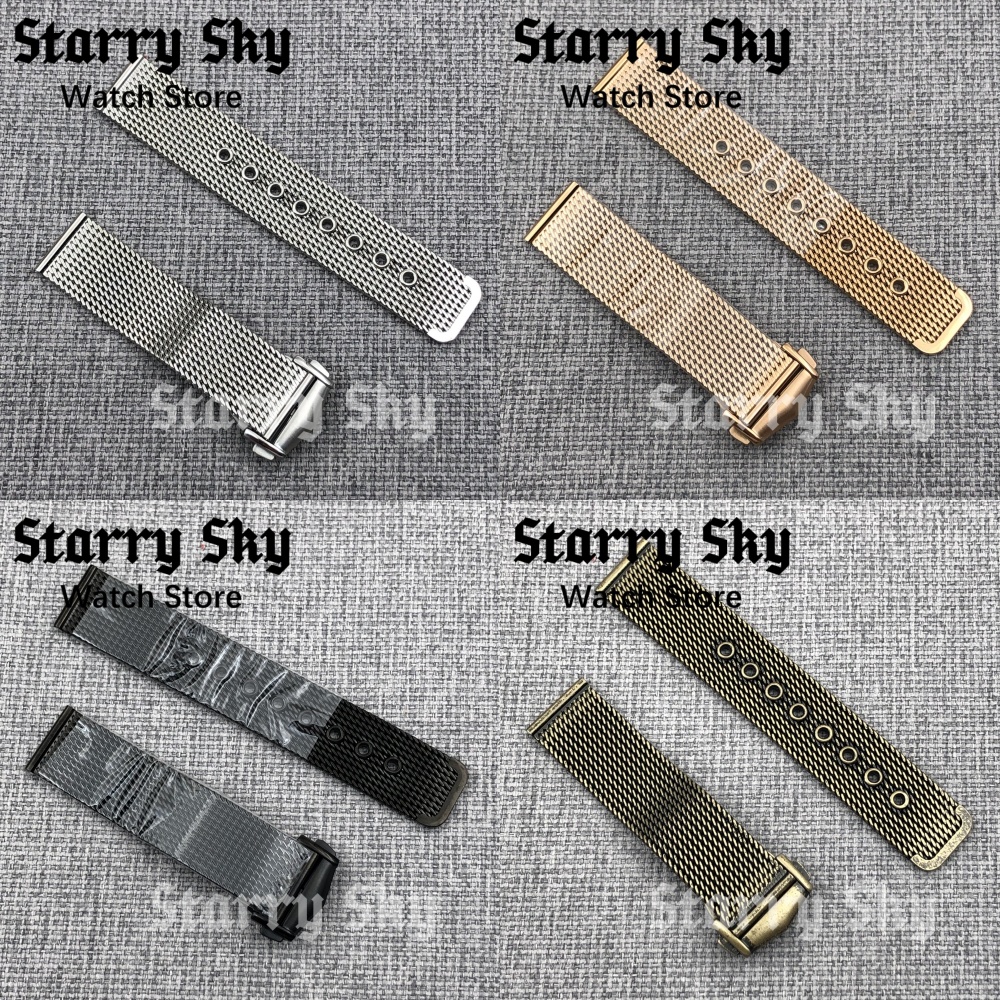 Mesh Strap Metal - Starry Sky New 20mm Silver/Rose Gold/Black/Bronze