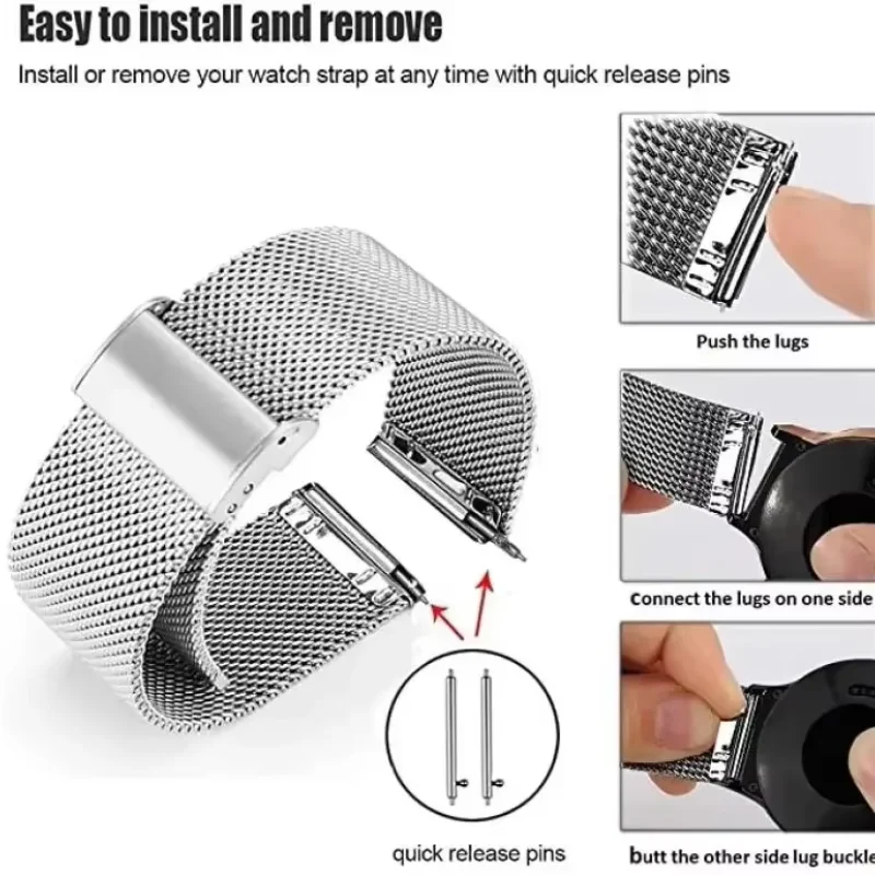22mm 20mm Mesh Loop For Garmin - Milanese Loop Magnetic recensie en prijs