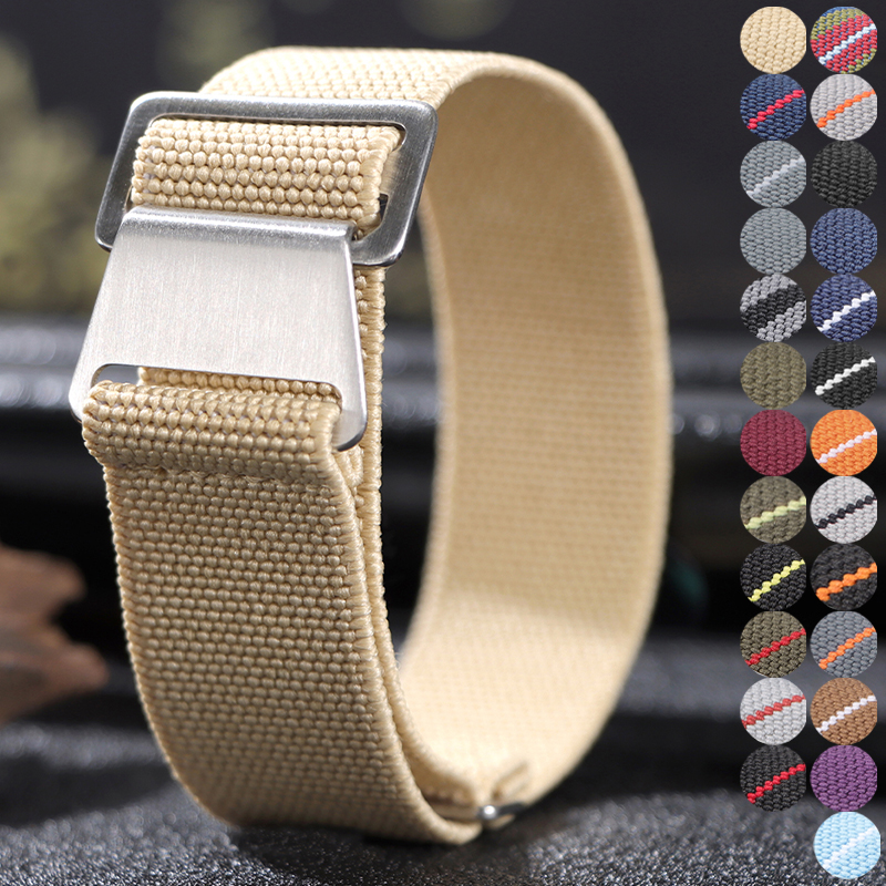 18/20/22mm Elastic Nylon Watch - Parachute Strap Elastic recensie en prijs
