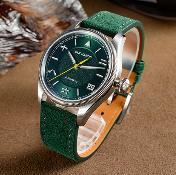 San Martin Men Automatic Watch - Leather Strap Quick Release recensie en prijs