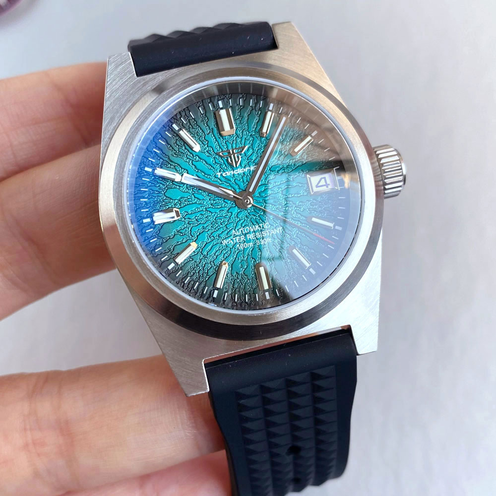 New 38mm Mechanical Watch Men  - Rubber Strap Diver recensie en prijs