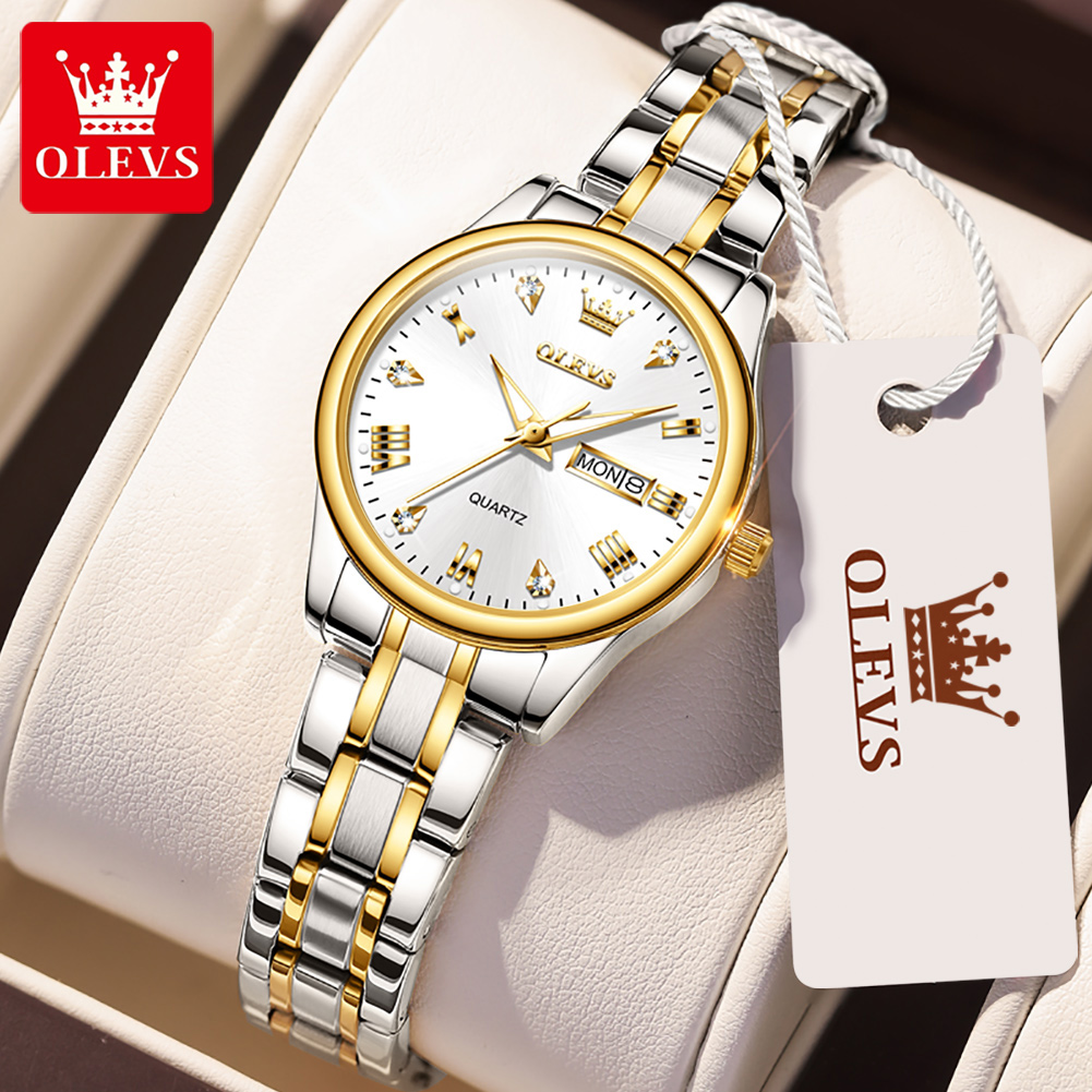 OLEVS 5563 New Fashion Women Q - Stainless Bracelet Diver recensie en prijs
