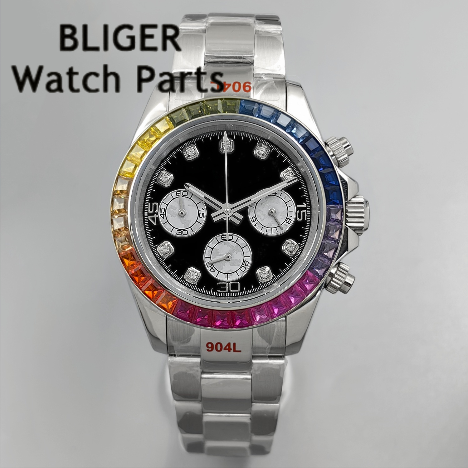 BLIGER Black Panda Dial Multic - Rubber Strap Diver recensie en prijs