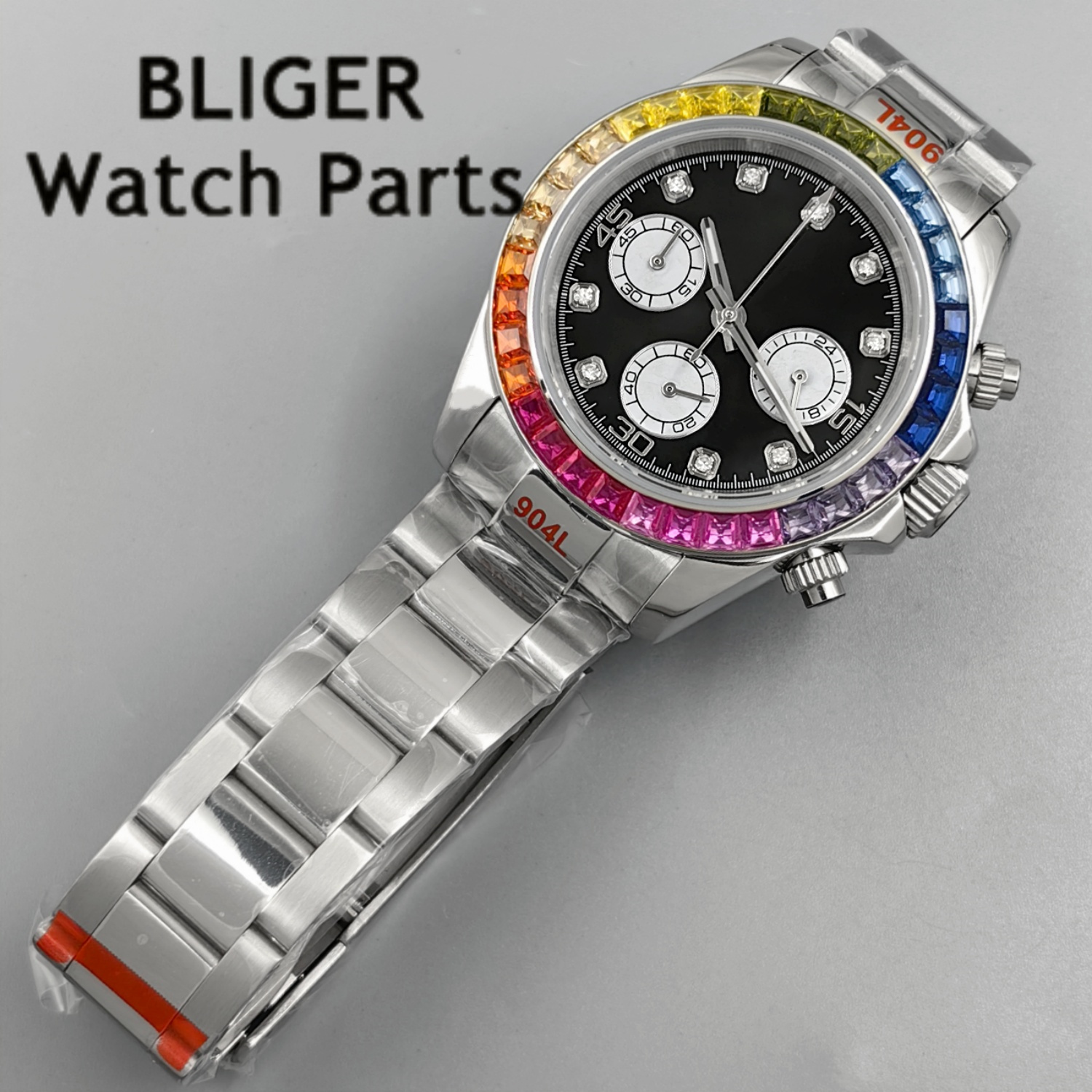 BLIGER Black Panda Dial Multic - Rubber Strap Diver recensie en prijs