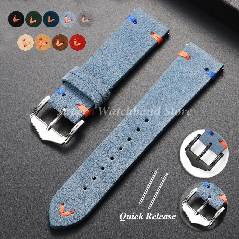 Suede Leather Watch Strap 18mm - Suede Strap Watch recensie en prijs