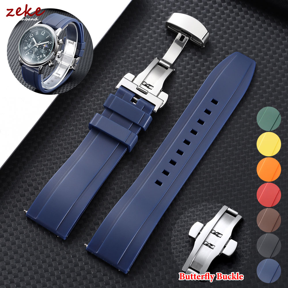 20mm 22mm Rubber Strap for Ome - Butterfly Clasp Deployant recensie en prijs