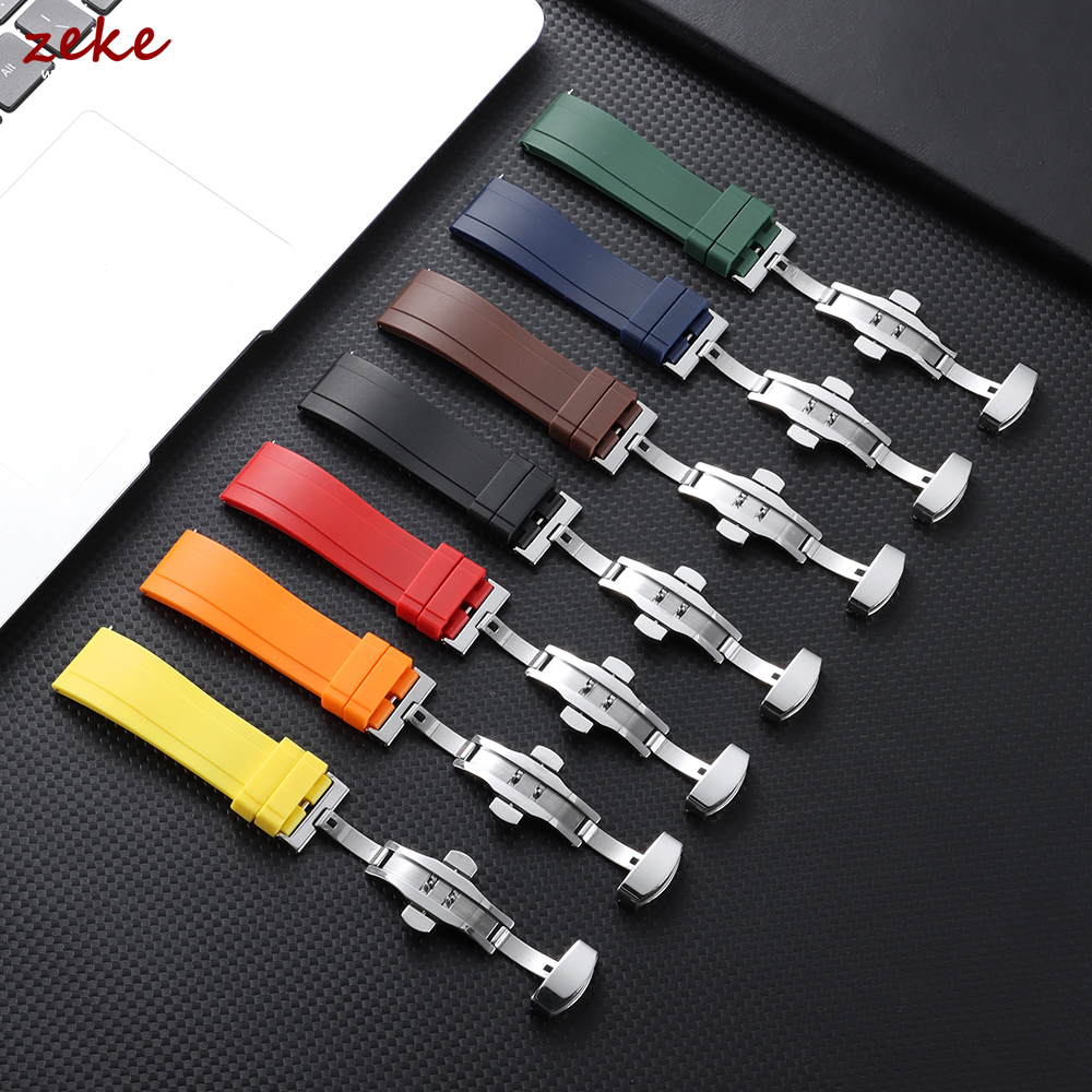 20mm 22mm Rubber Strap for Ome - Butterfly Clasp Deployant recensie en prijs