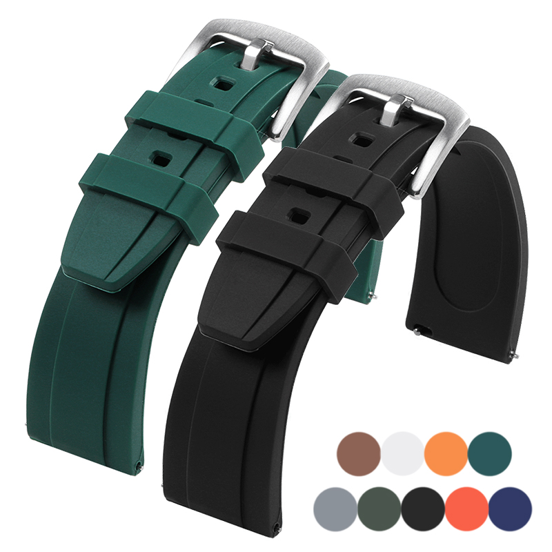 Premium Silicone Watch Band Qu - Rubber Strap Diver recensie en prijs
