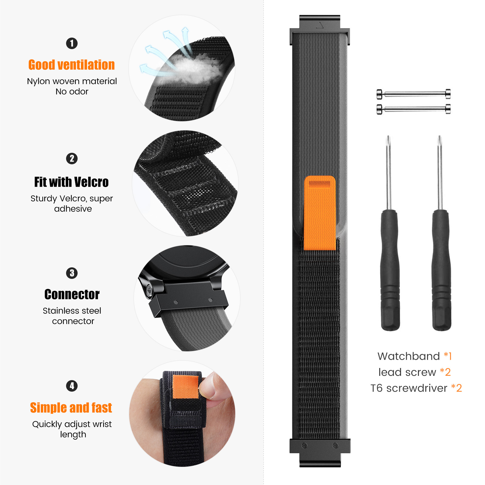 New Sports Nylon Loop Strap Fo - Sport Loop Velcro recensie en prijs