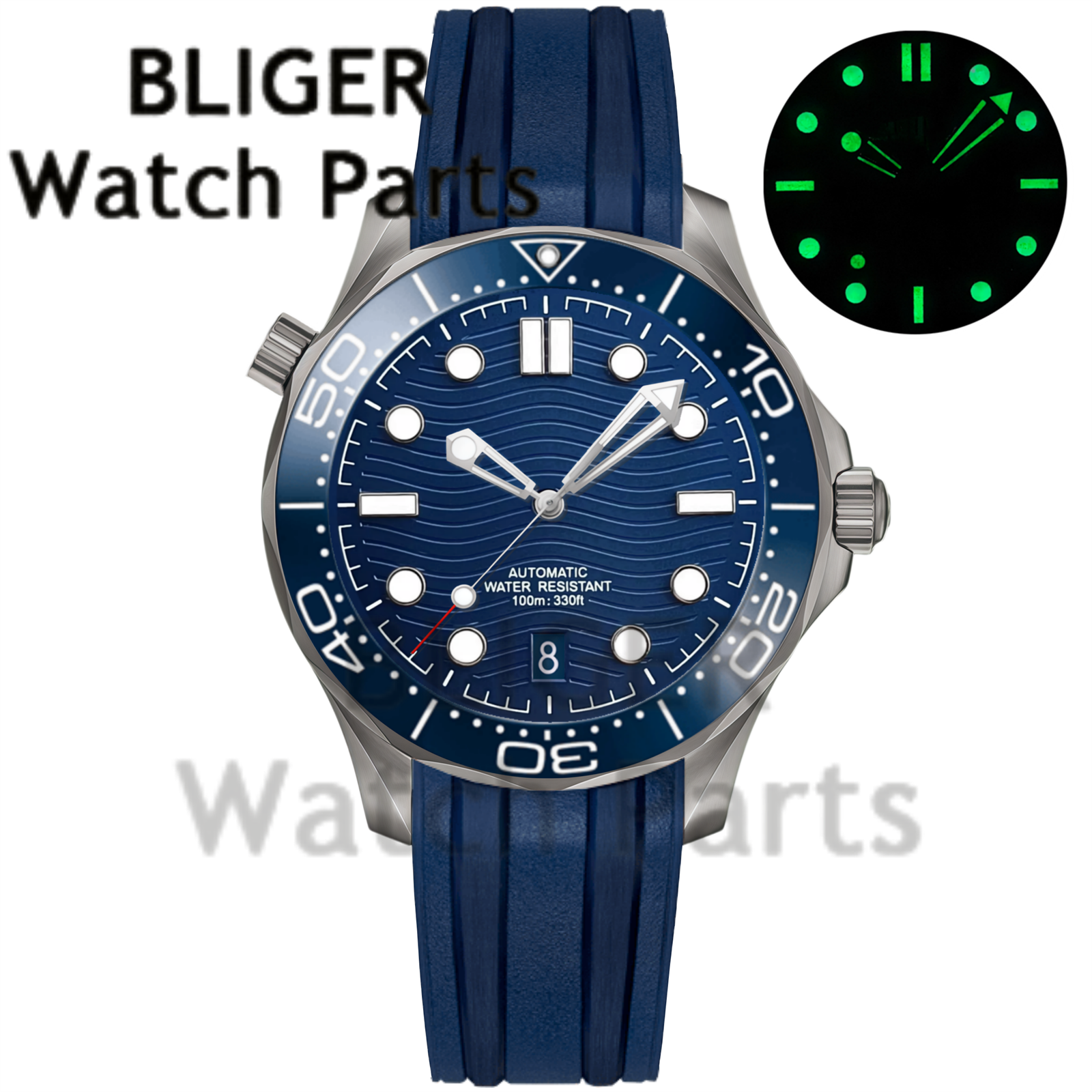 Customizable DIY 41mm Titanium - Stainless Bracelet Diver recensie en prijs