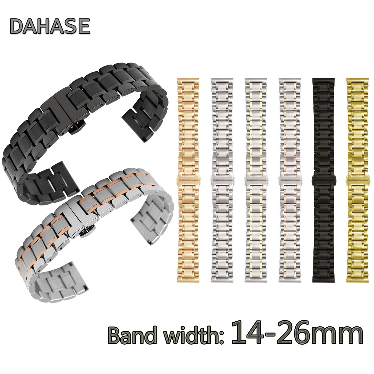 12 14 15 16 17 18mm 19 20 21 2 - Butterfly Clasp Deployant recensie en prijs