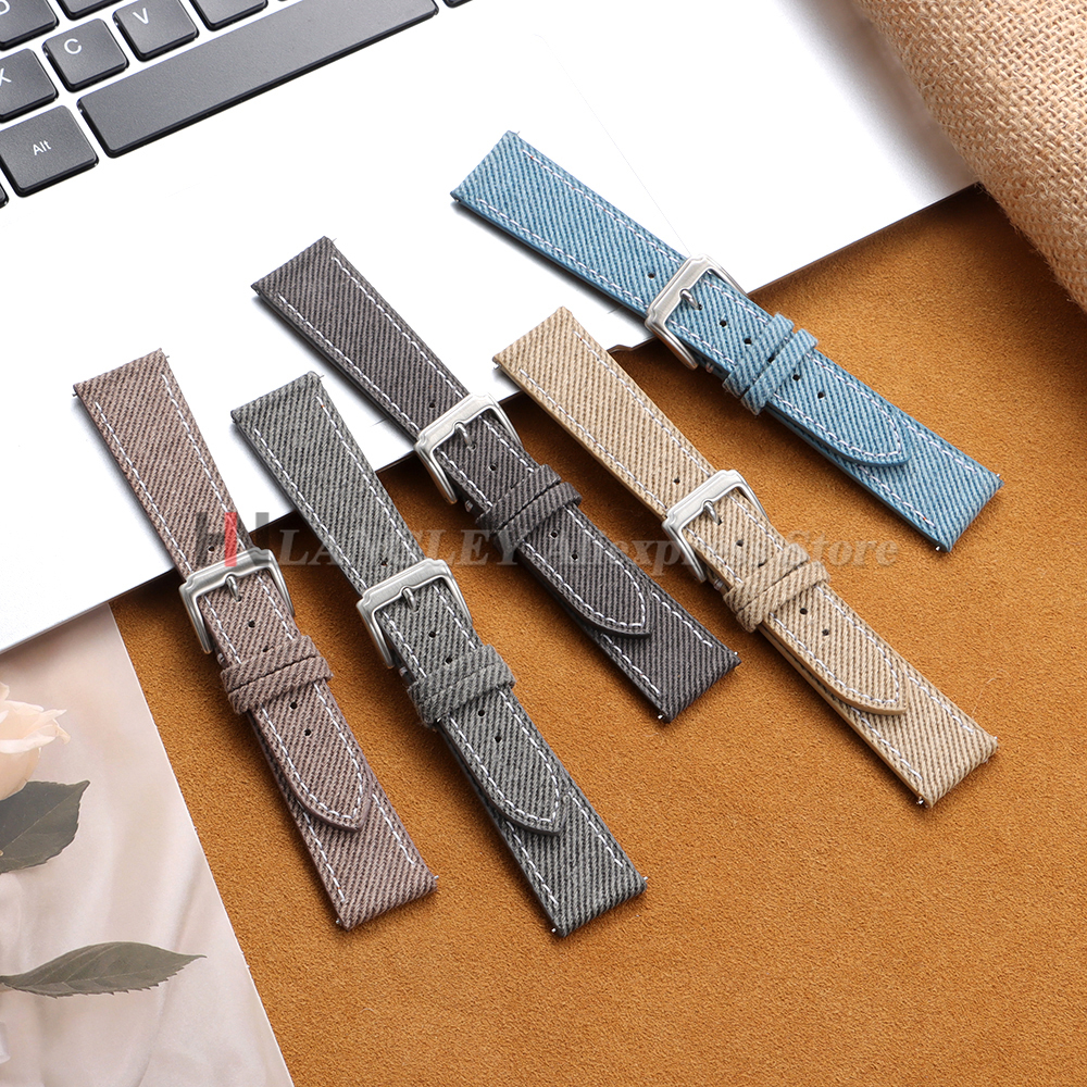 Denim Nylon Watch Strap Canvas - Leather Strap Quick Release recensie en prijs