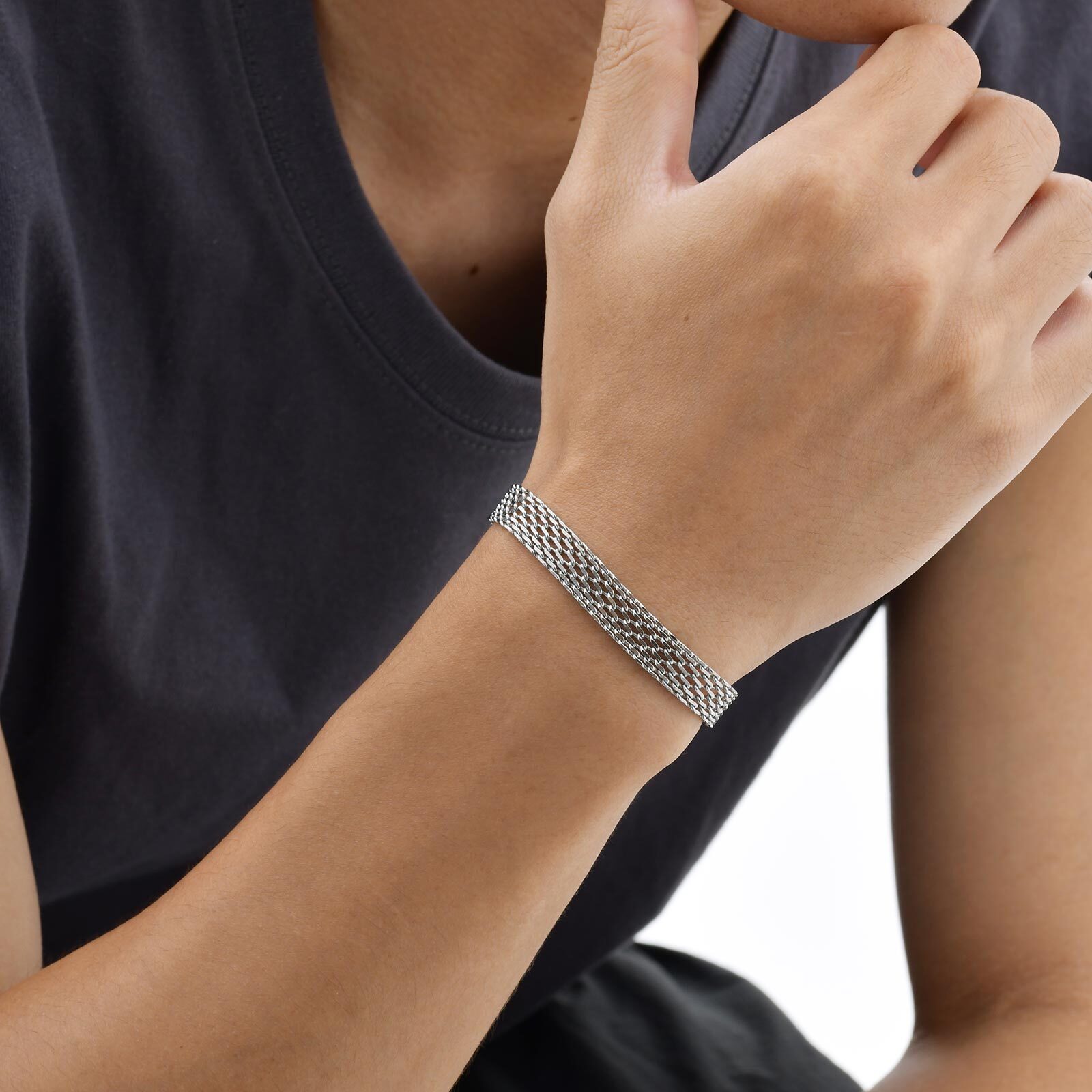 3/8mm Mesh Strap Chain Bracele - Mesh Strap Metal recensie en prijs