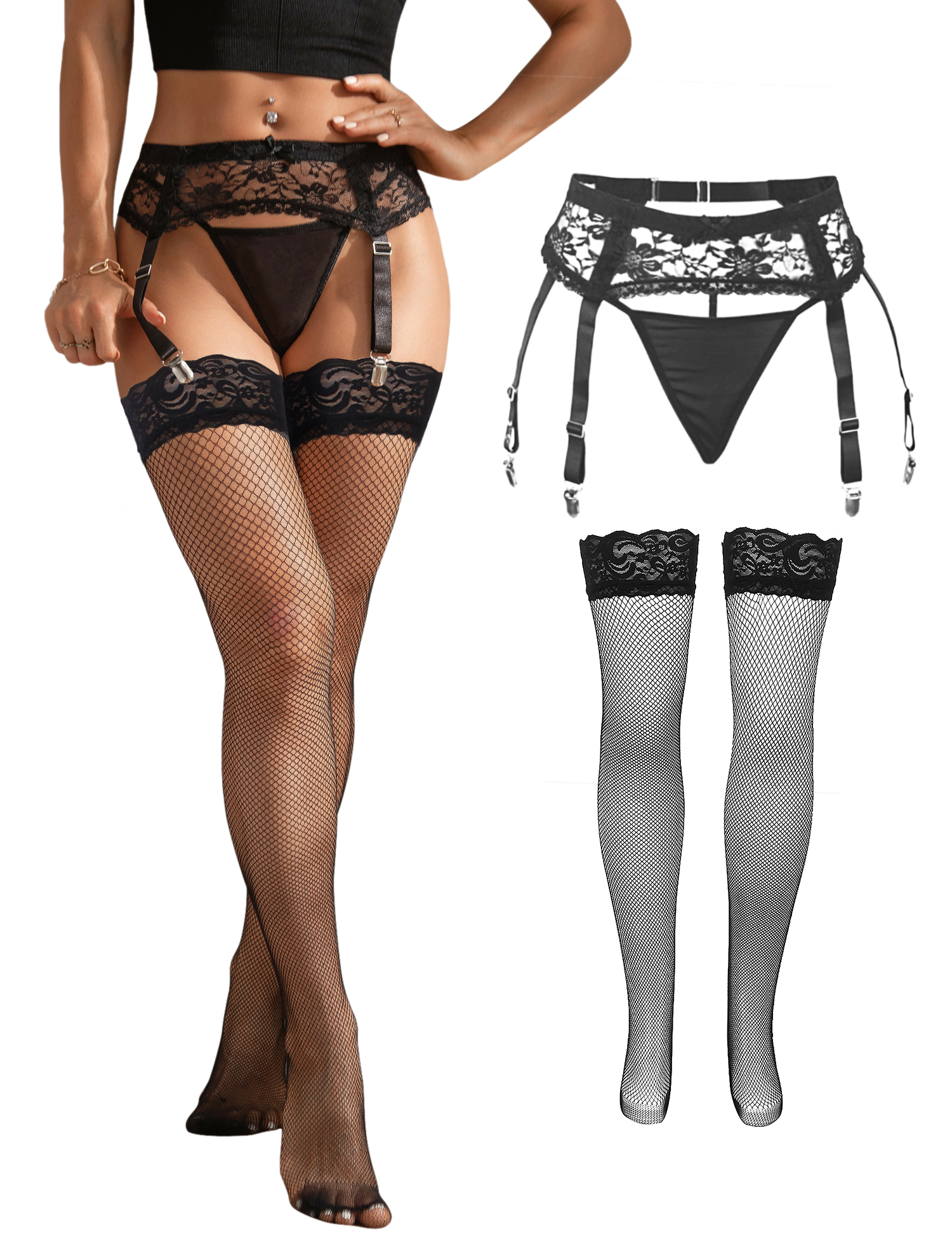 Comeondear Women Floral Lace G - Mesh Strap Metal recensie en prijs