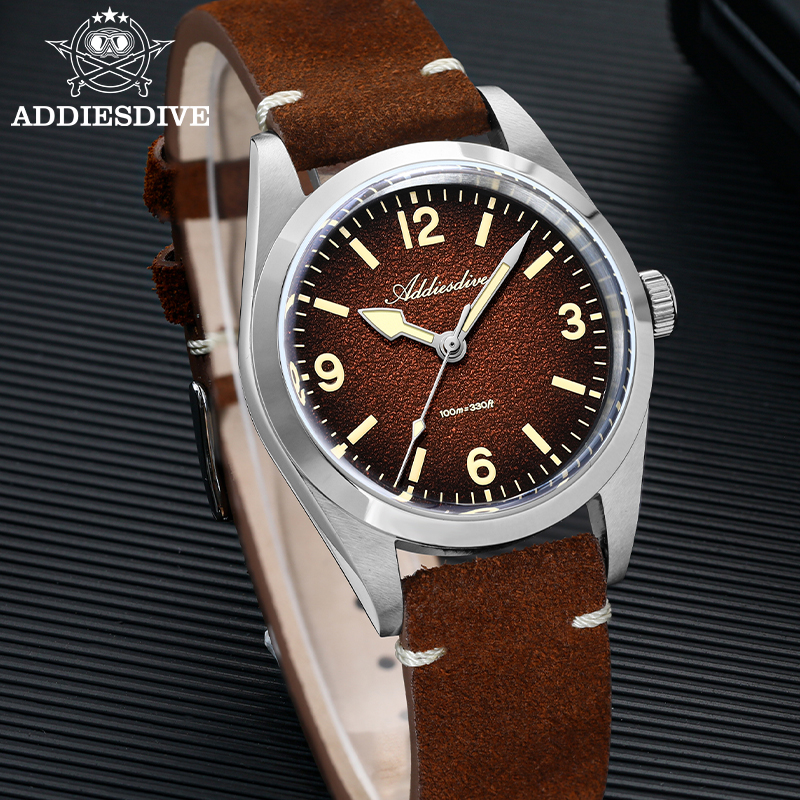 ADDIESDIVE Japan 2035 Super Lu - Suede Strap Watch recensie en prijs