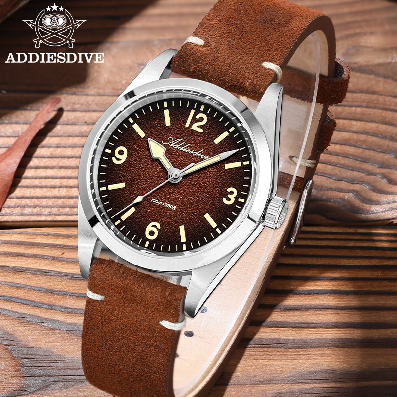 ADDIESDIVE Japan 2035 Super Lu - Suede Strap Watch recensie en prijs