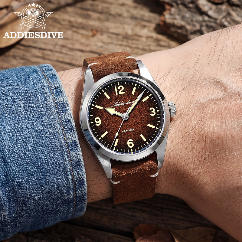 ADDIESDIVE Japan 2035 Super Lu - Suede Strap Watch recensie en prijs