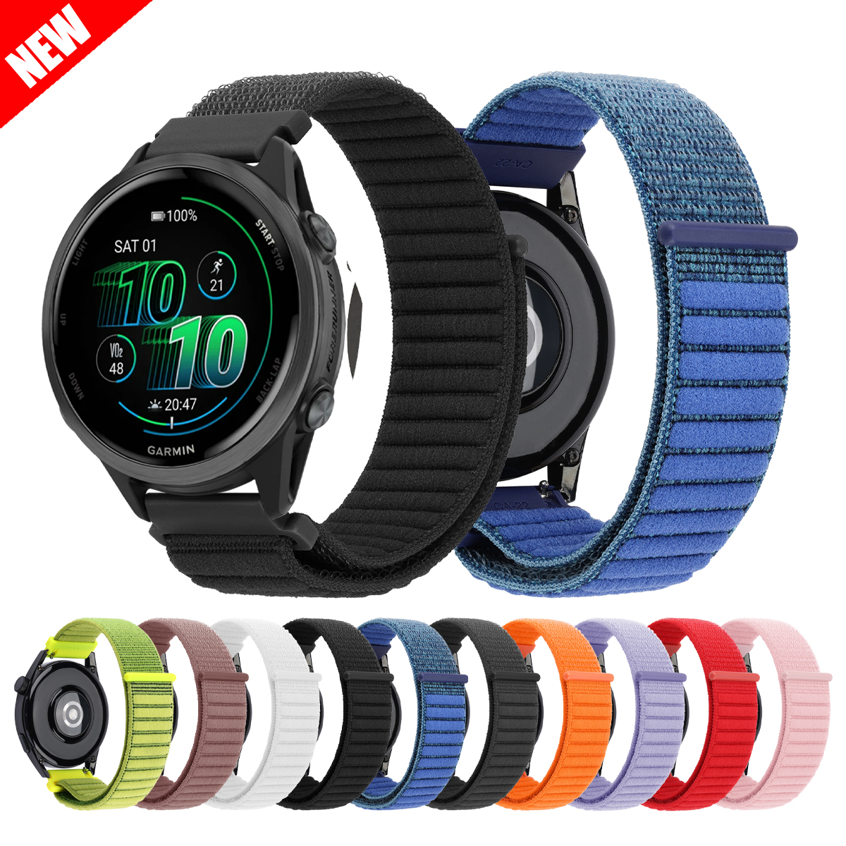 Nylon loop Band For Garmin Viv - Sport Loop Velcro recensie en prijs