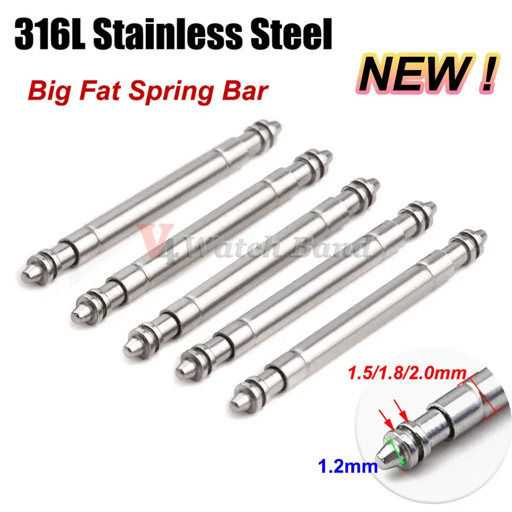 316L Stainless Steel Big Fat W - Spring Bar Tool Set recensie en prijs