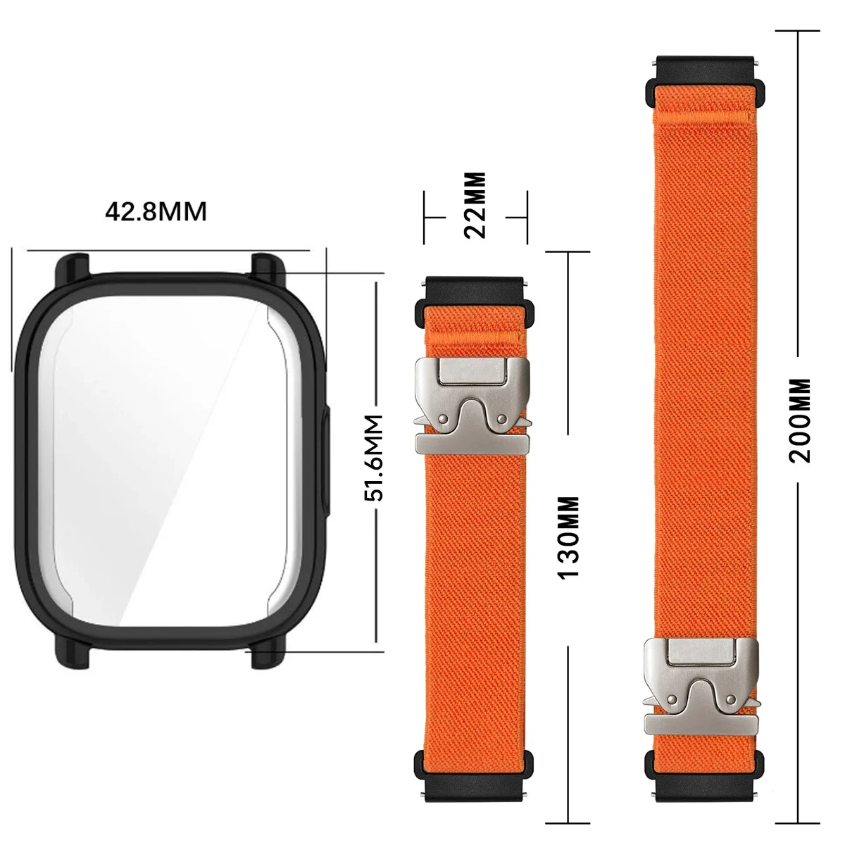 Nylon Straps+ TPU case for Red - Parachute Strap Elastic recensie en prijs