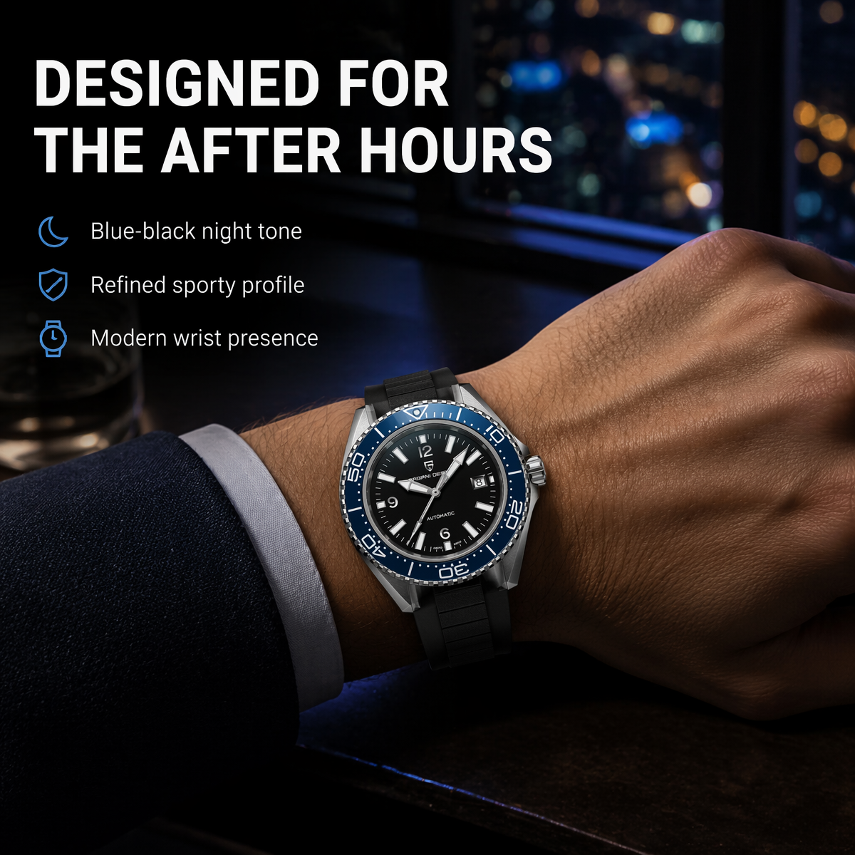 Pagani Design New Men's Mechan - Rubber Strap Diver recensie en prijs