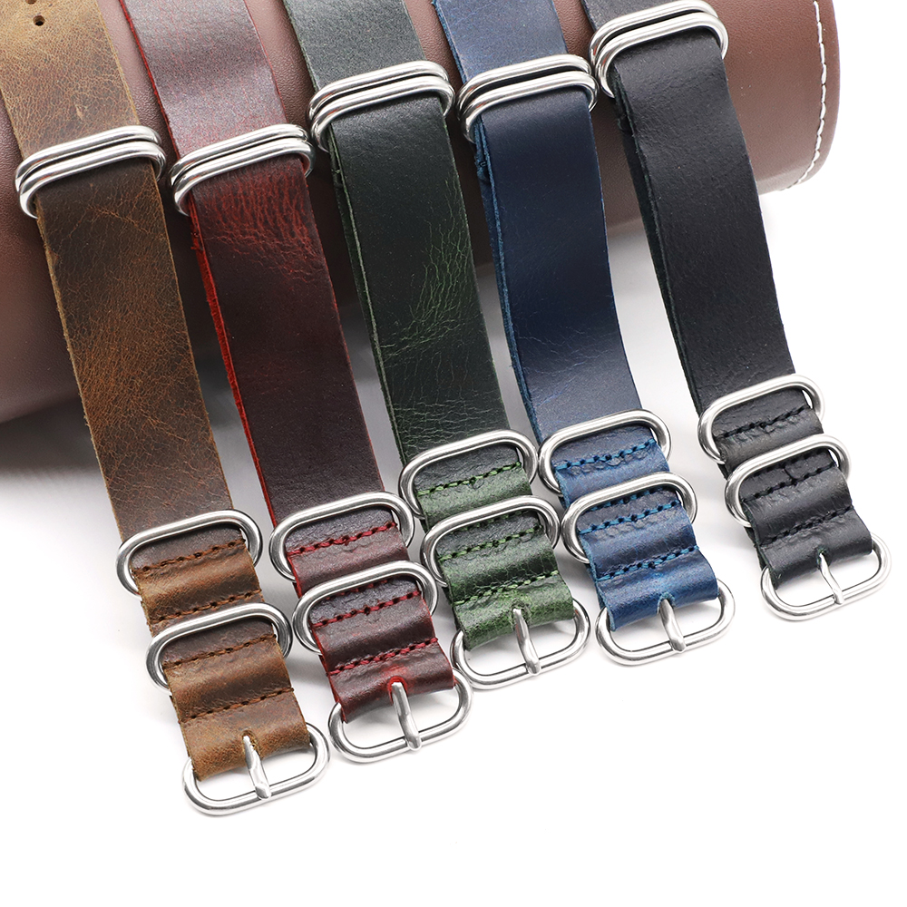 Genuine Leather Watch Band 18m - Nato Strap Nylon recensie en prijs