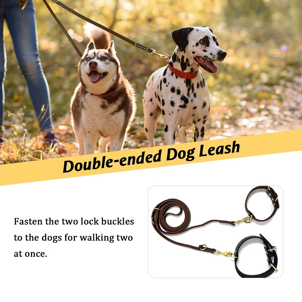 Multi Function Leather Dog Lea - Leather Strap Quick Release recensie en prijs