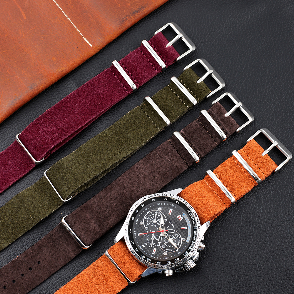 18mm 20mm 22mm Vintage Soft Su - Suede Strap Watch recensie en prijs