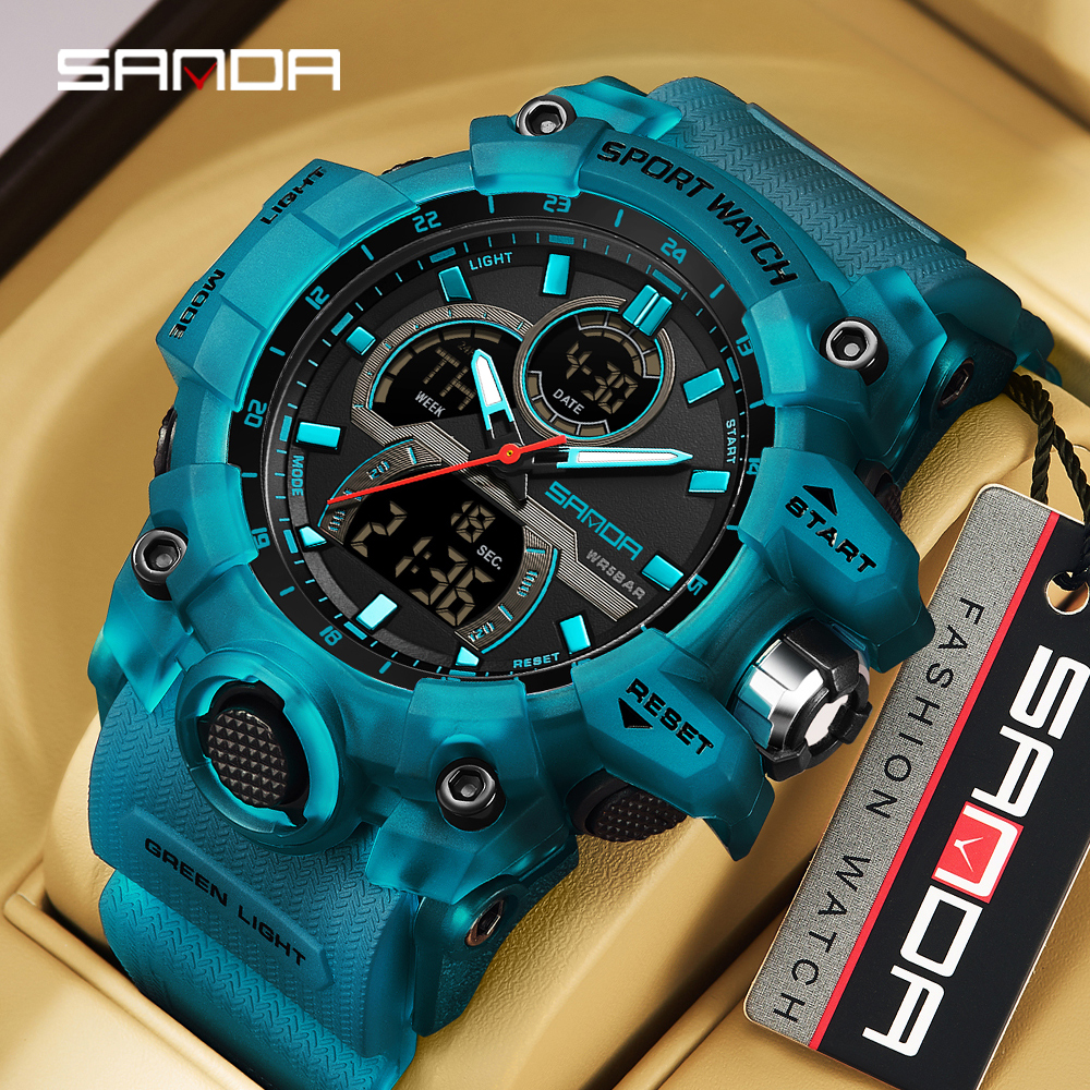 SANDA 6198 Men's Electronic Wa - Rubber Strap Diver recensie en prijs