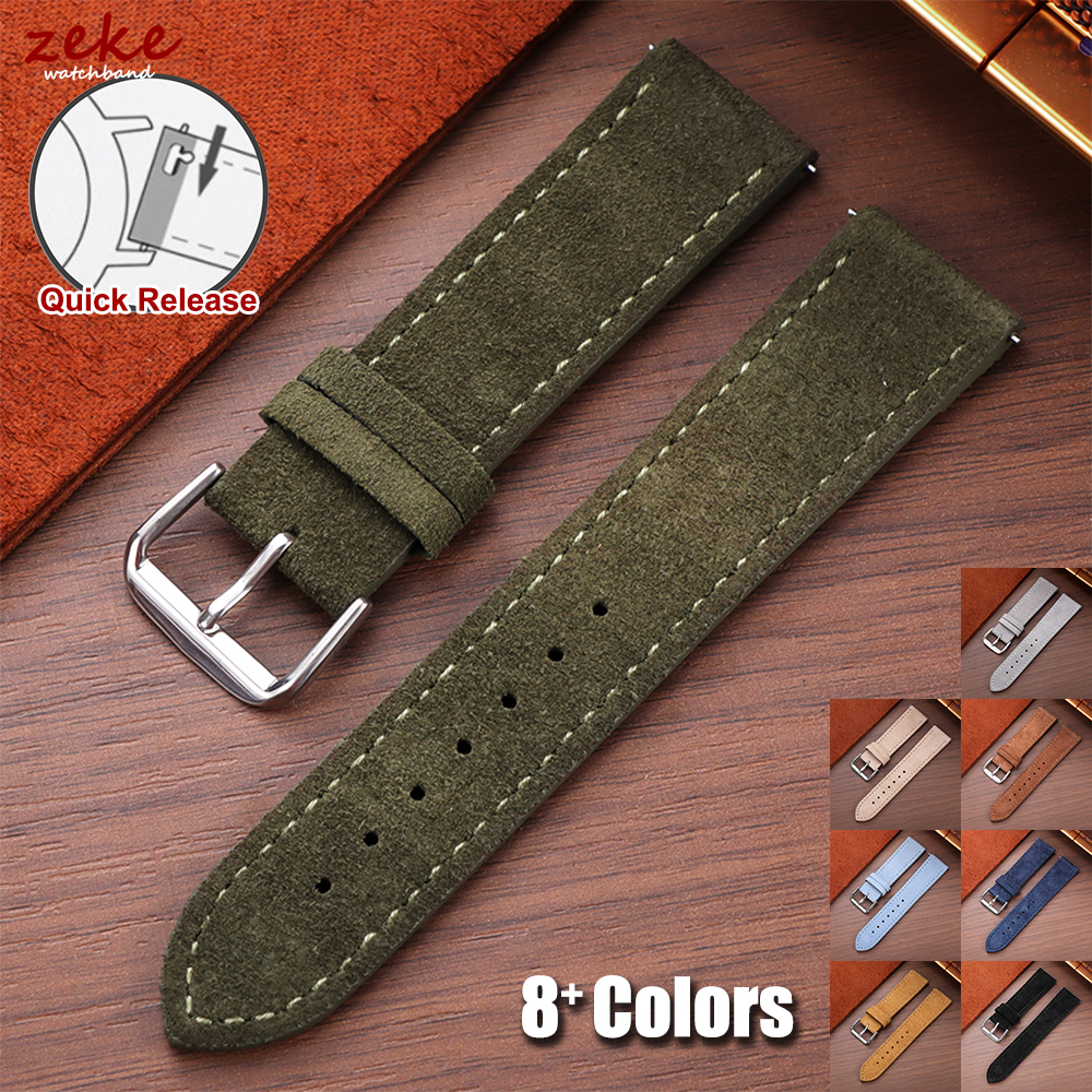 20mm Vintage Suede Cowhide Wat - Suede Strap Watch recensie en prijs