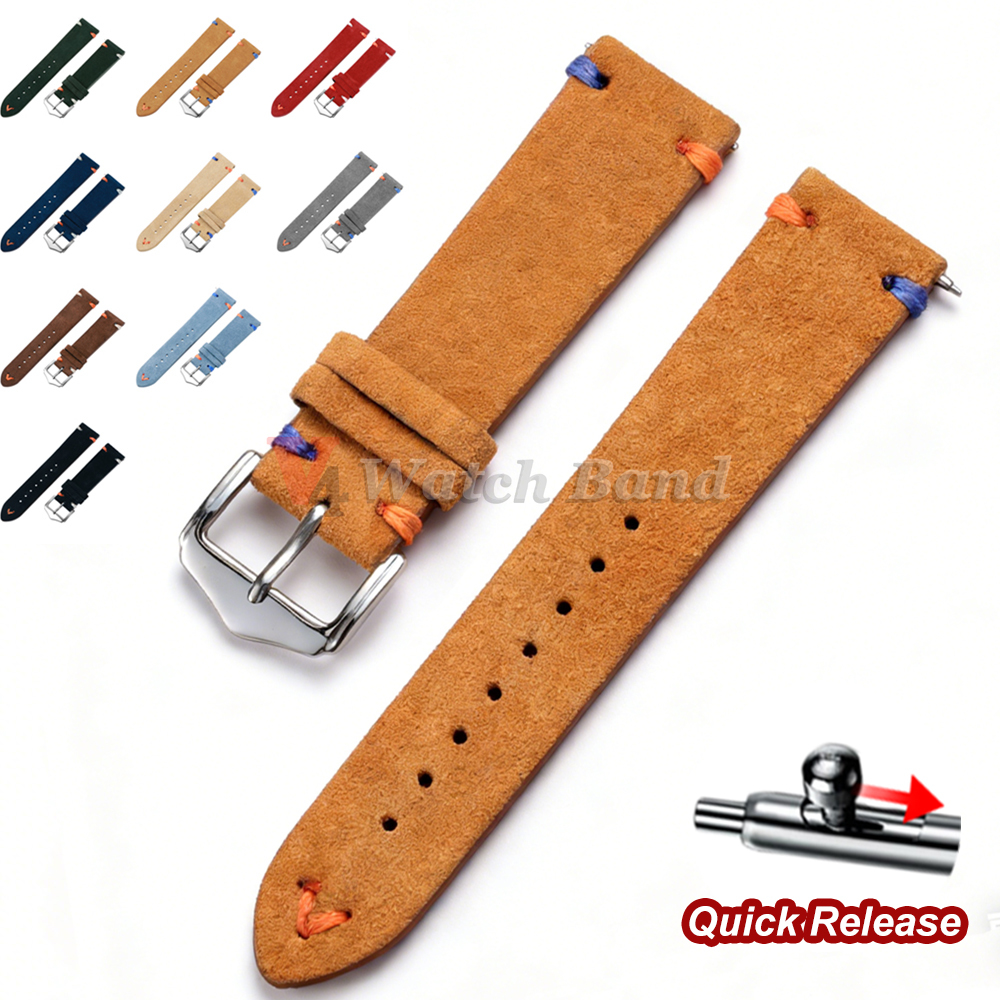 18mm 20mm 22mm Vintage Suede L - Suede Strap Watch recensie en prijs