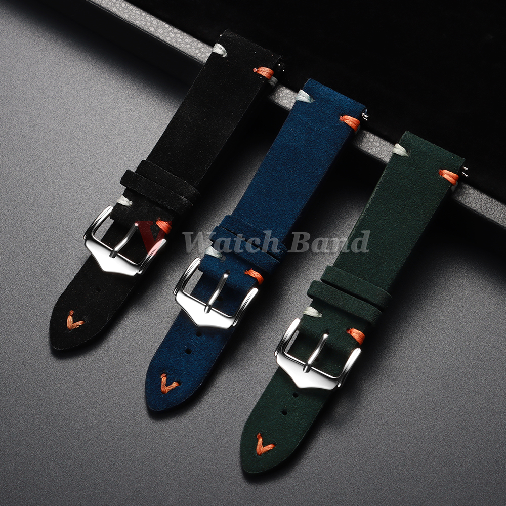 18mm 20mm 22mm Vintage Suede L - Suede Strap Watch recensie en prijs