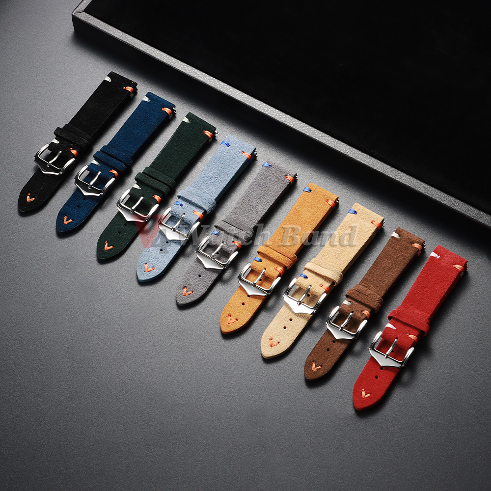18mm 20mm 22mm Vintage Suede L - Suede Strap Watch recensie en prijs