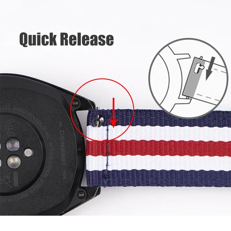 20mm 22mm Woven Nylon Strap fo - Nato Strap Nylon recensie en prijs