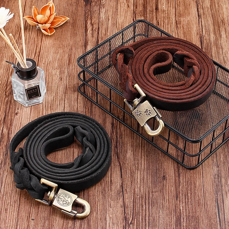 Genuine Leather Dog Leash - To - Leather Strap Quick Release recensie en prijs