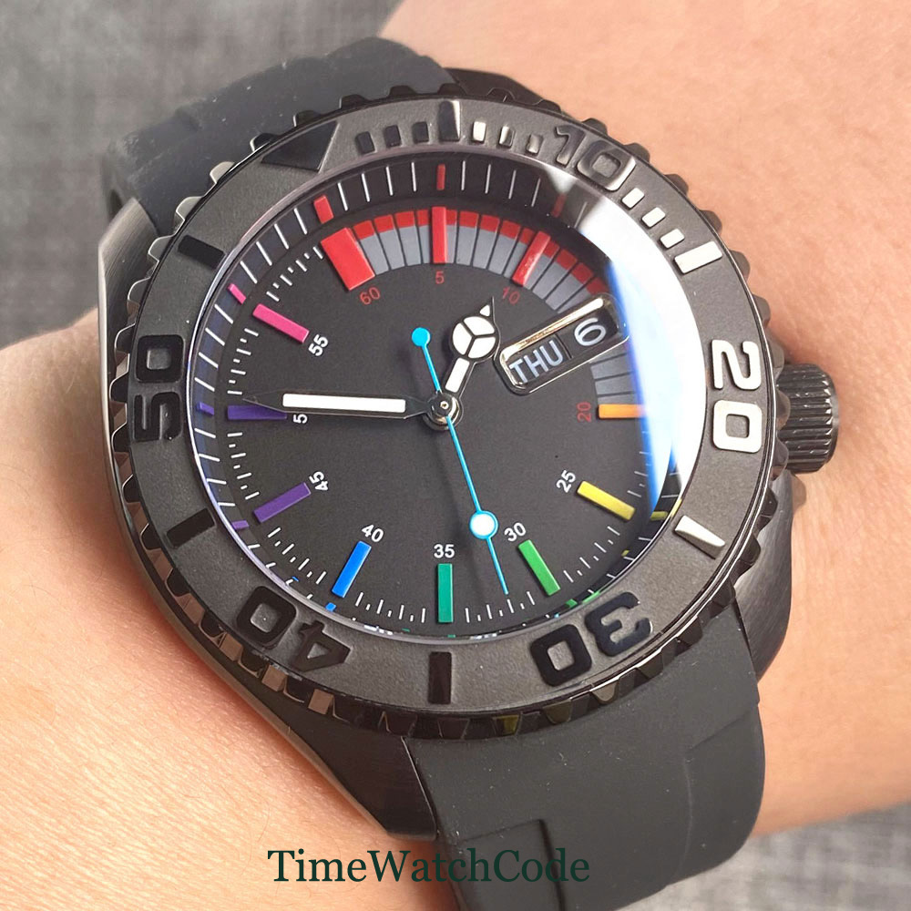 Tandorio 41mm 20ATM Diver Auto - Rubber Strap Diver recensie en prijs