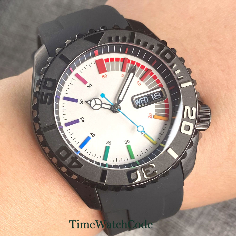 Tandorio 41mm 20ATM Diver Auto - Rubber Strap Diver recensie en prijs