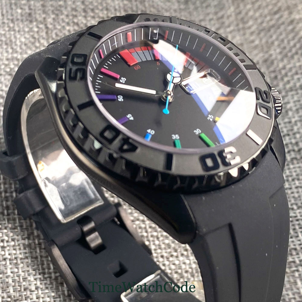Tandorio 41mm 20ATM Diver Auto - Rubber Strap Diver recensie en prijs