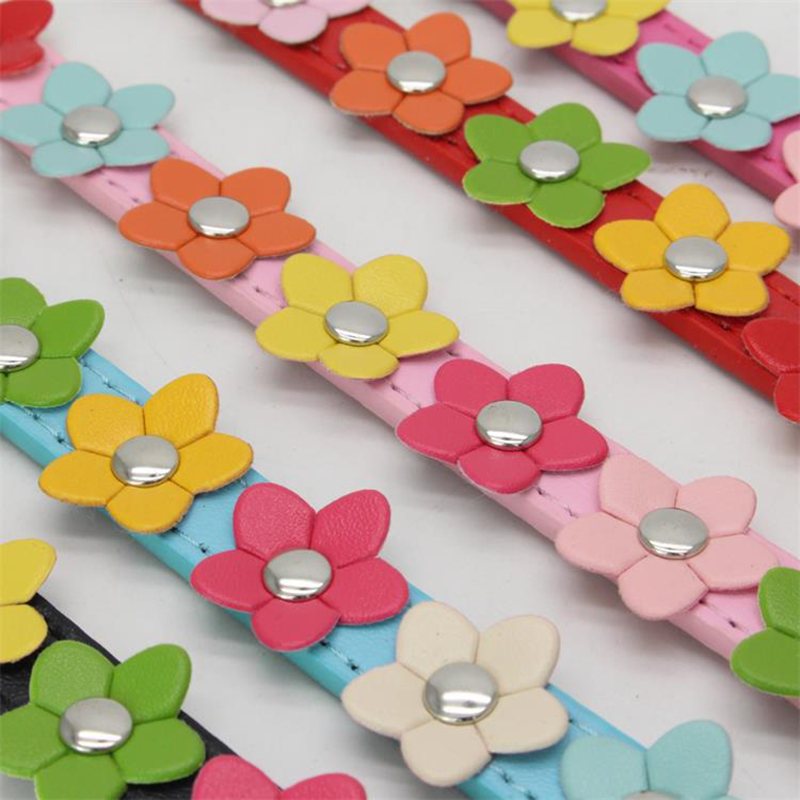 Pu Leather Colorful Flower Stu - Leather Strap Quick Release recensie en prijs