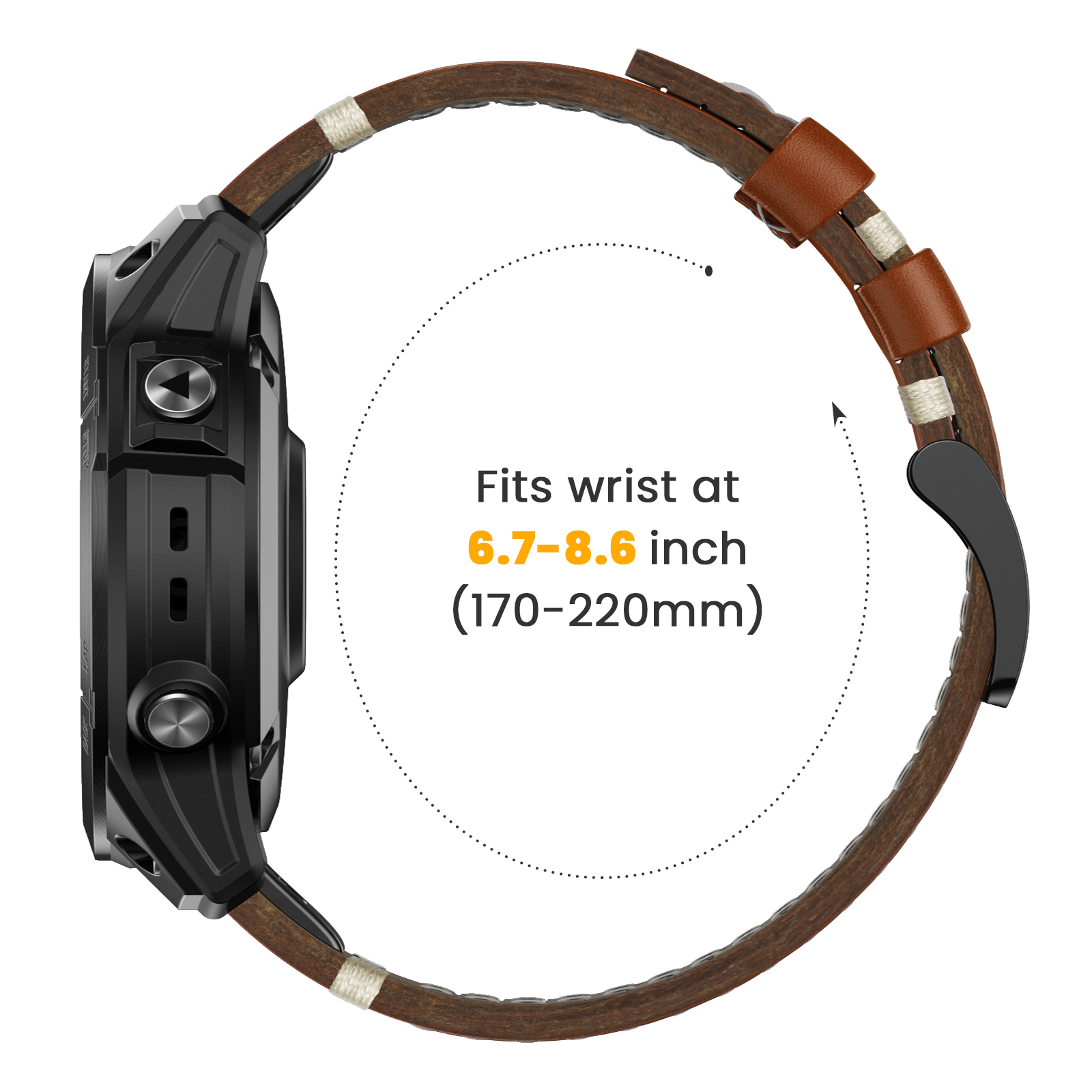 22 26mm Genuine Leather Strap  - Leather Strap Quick Release recensie en prijs