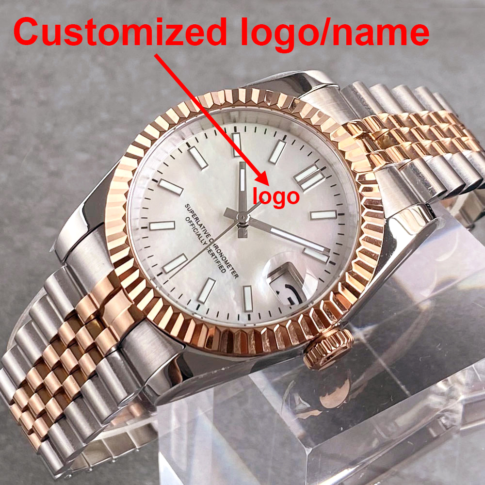 Customized two tone rose gold  - Stainless Bracelet Diver recensie en prijs