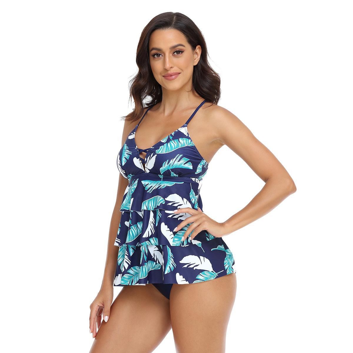 Woman Tankini Tropical Leaf Pr - Tropic Strap Vintage recensie en prijs