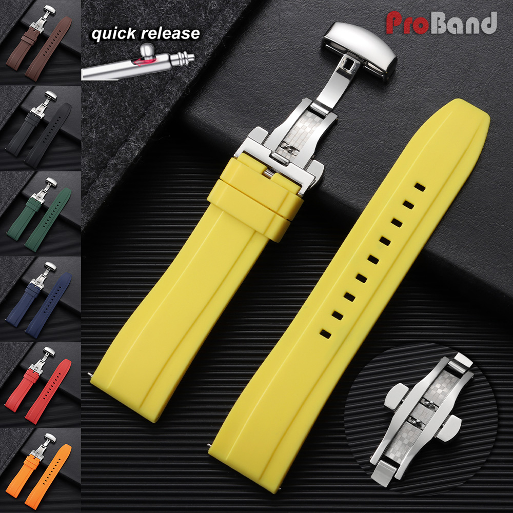 Silicone Straps 18mm 20mm 22mm - Leather Strap Quick Release recensie en prijs