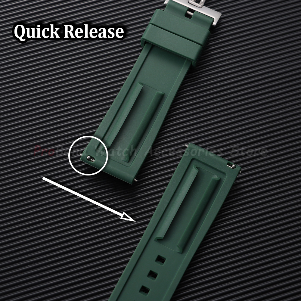 Silicone Straps 18mm 20mm 22mm - Leather Strap Quick Release recensie en prijs