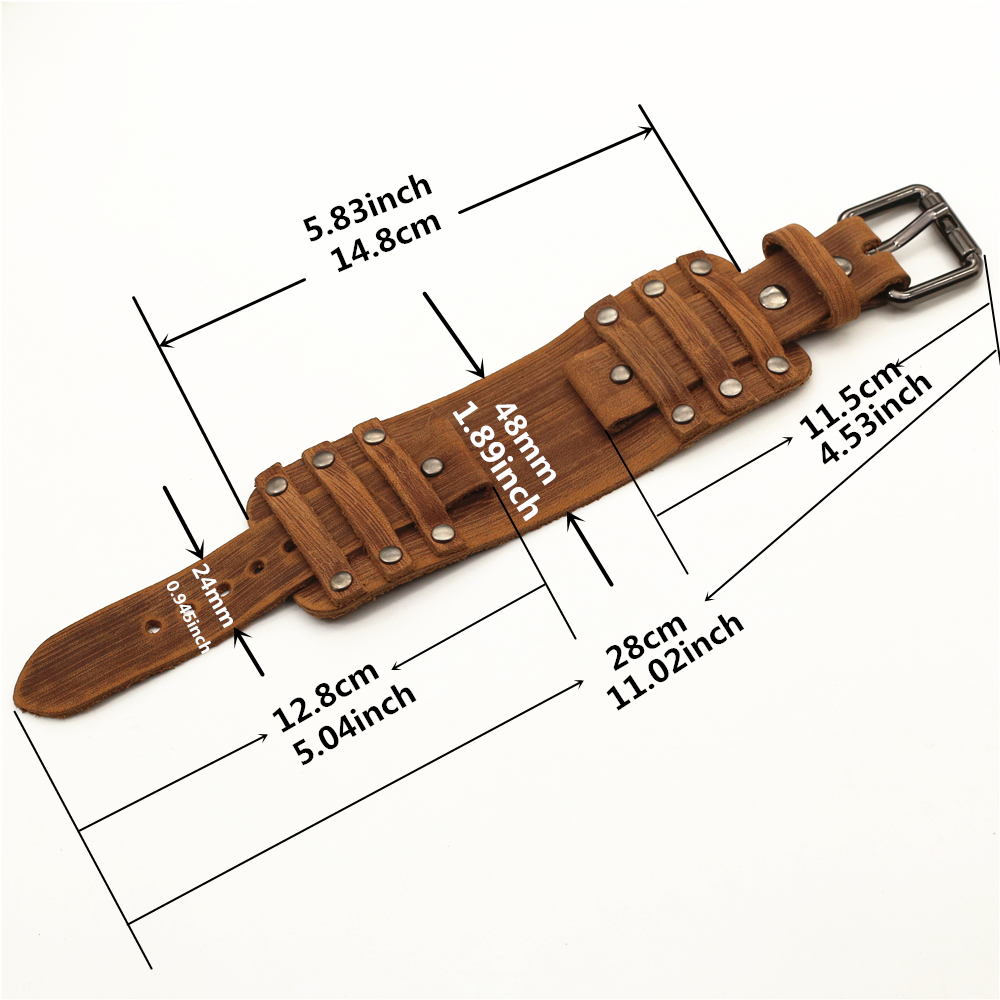 Punk Leather Watch Strap for M - Tropic Strap Vintage recensie en prijs