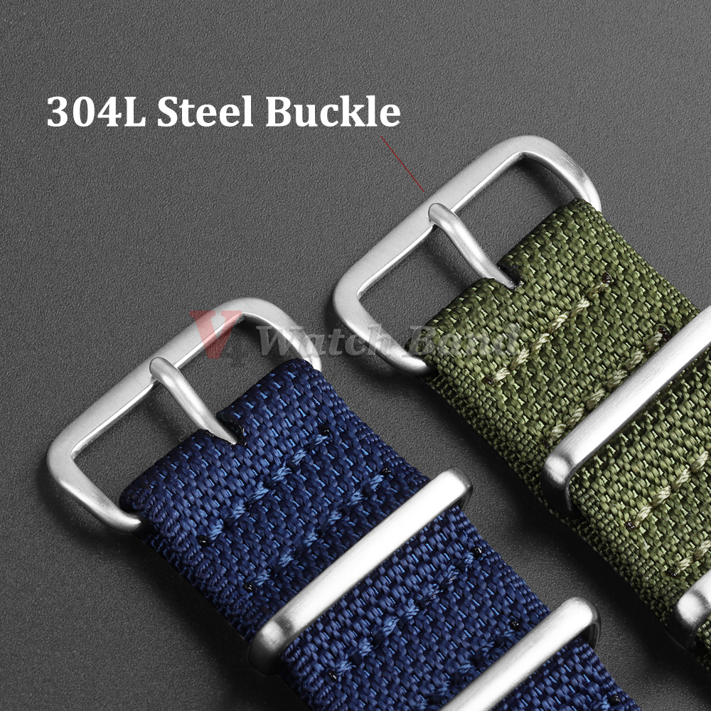 Dense Nylon Strap 20mm 22mm Wo - Perlon Strap Woven recensie en prijs